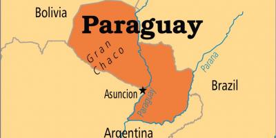 Hoofdstad van Paraguay kaart
